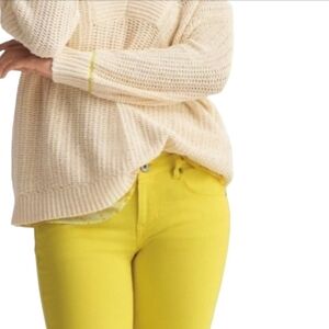 CAbi Jeans Size 6 Chartreuse Citron